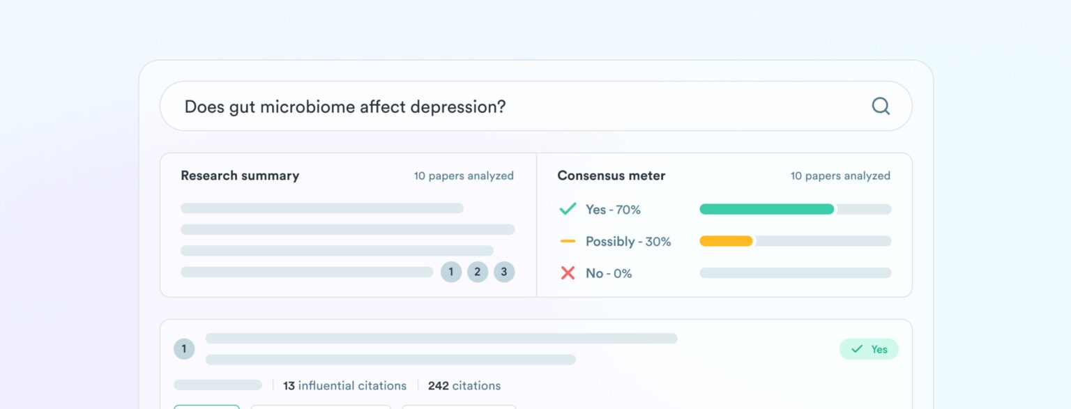 Consensus Meter App 研究を効率化するAI論文検索ツールConsensusとは?無料の使い方からサービス比較、メリット・デメリットまで徹底解説 ...