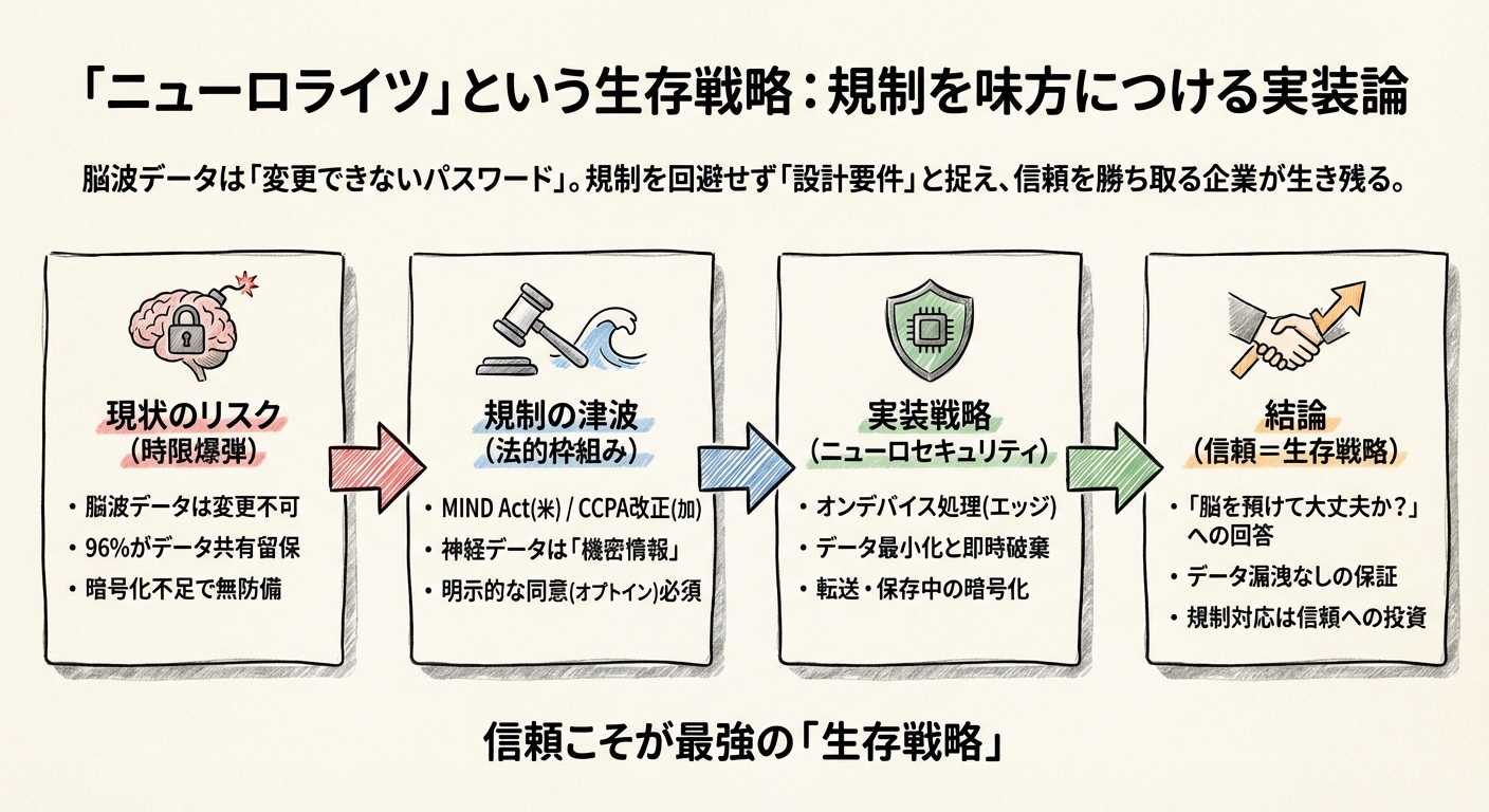図解: 「ニューロライツ」という生存戦略:規制を味方につける実装論
