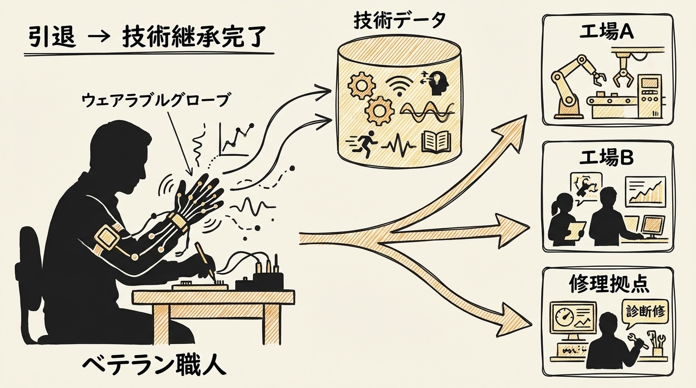 熟練者の「手の動き」がデータ資産になる時代