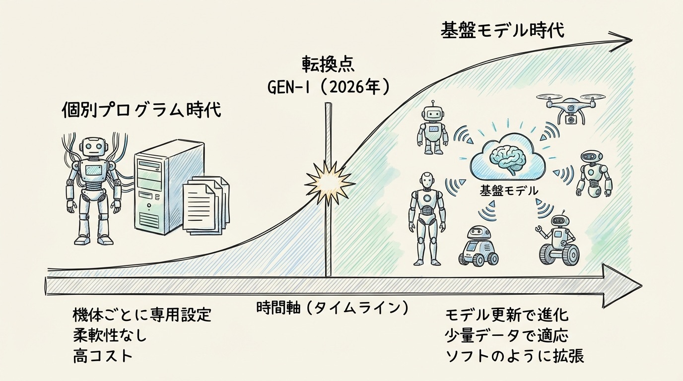 ロボットがソフトウェアのように進化し始める — GEN-1が示す入口
