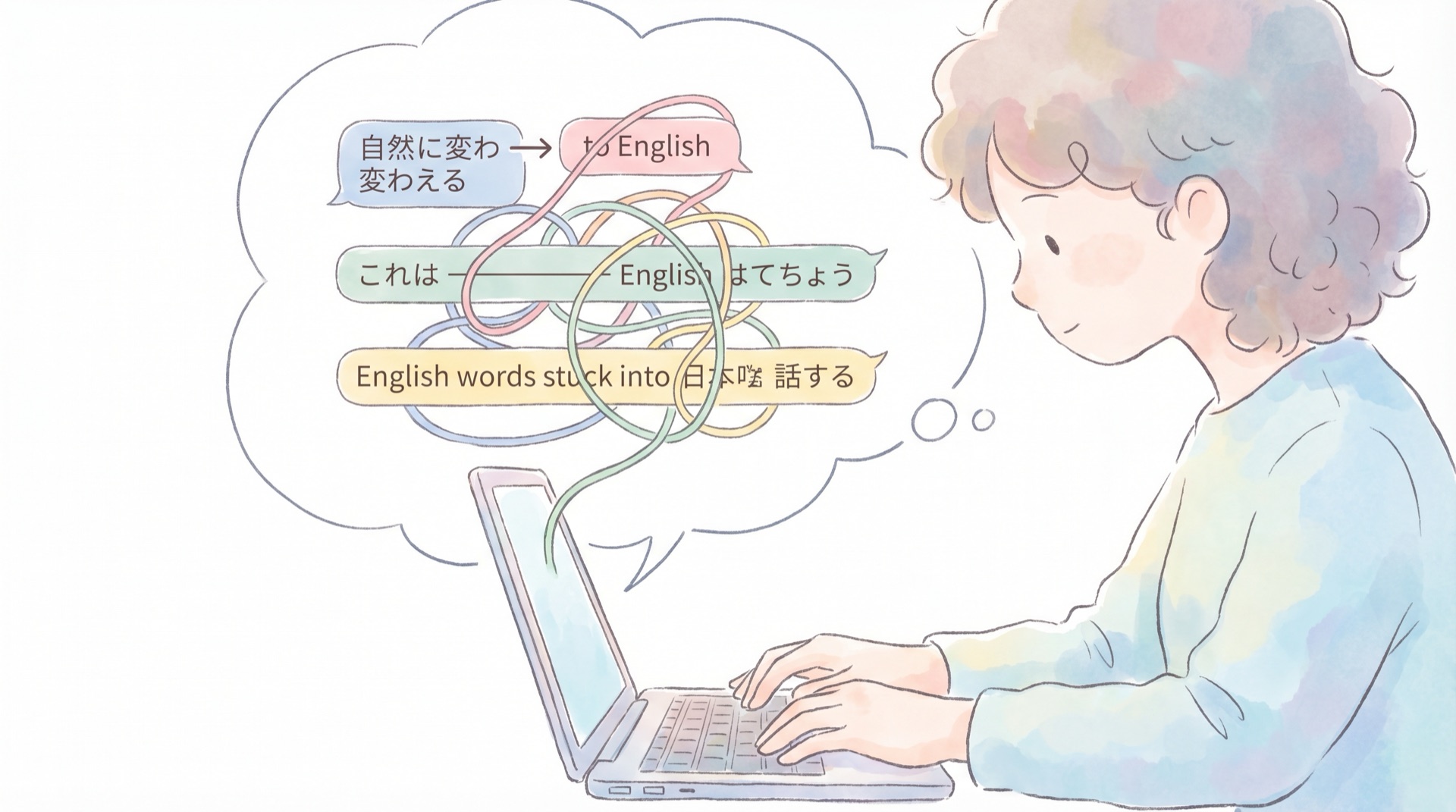 日本語で質問したのに英語で返ってくる「言語混乱」とは