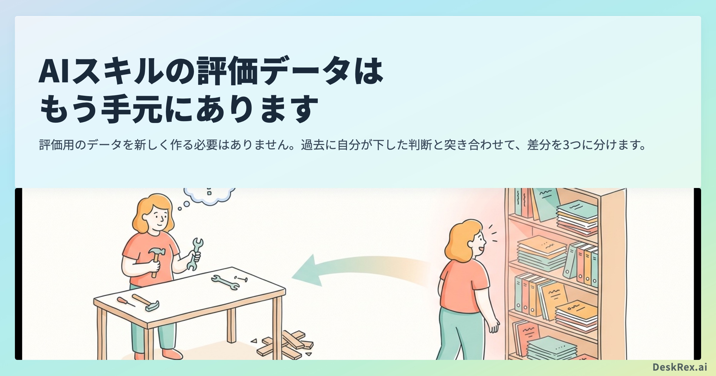 AIスキルの評価データはもう手元にあります