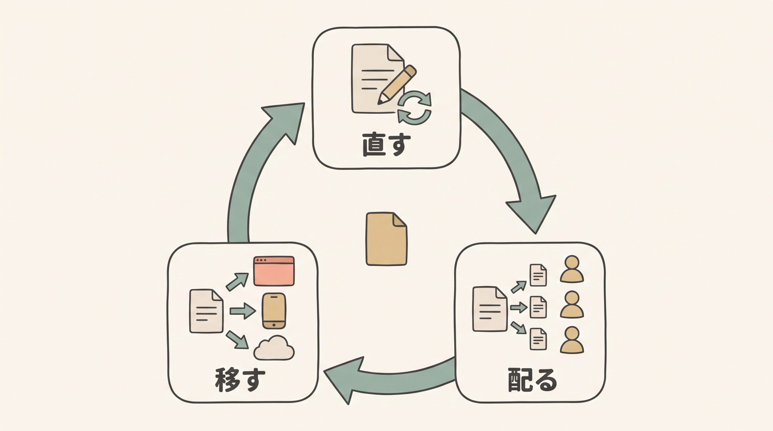 作ったスキルを直し、配り、他ツールへ移していく循環