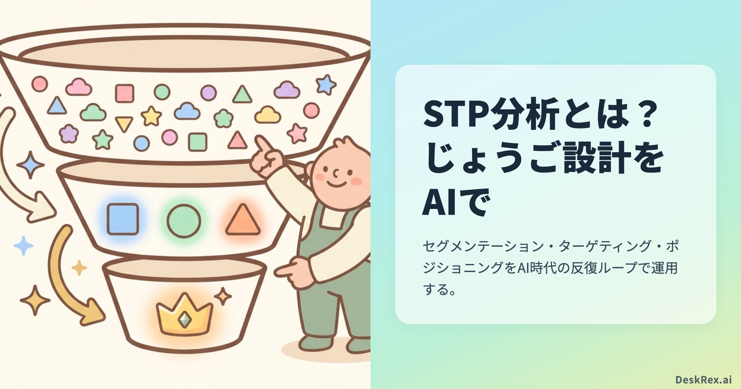 STP分析とは？Segment→Target→Positioningのじょうご設計をAIでのOGP