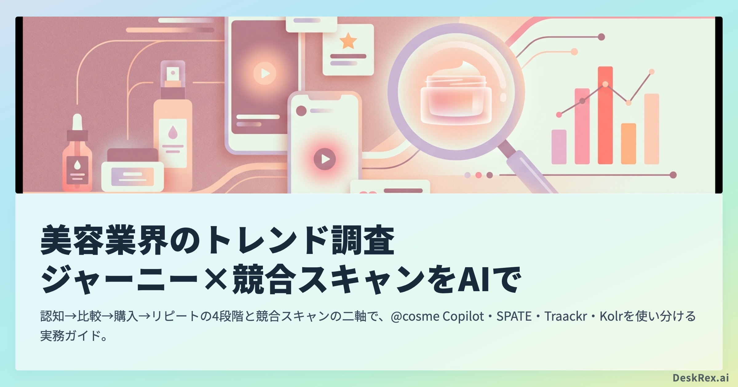 美容業界のトレンド調査 ジャーニー×競合スキャンをAIで OGP