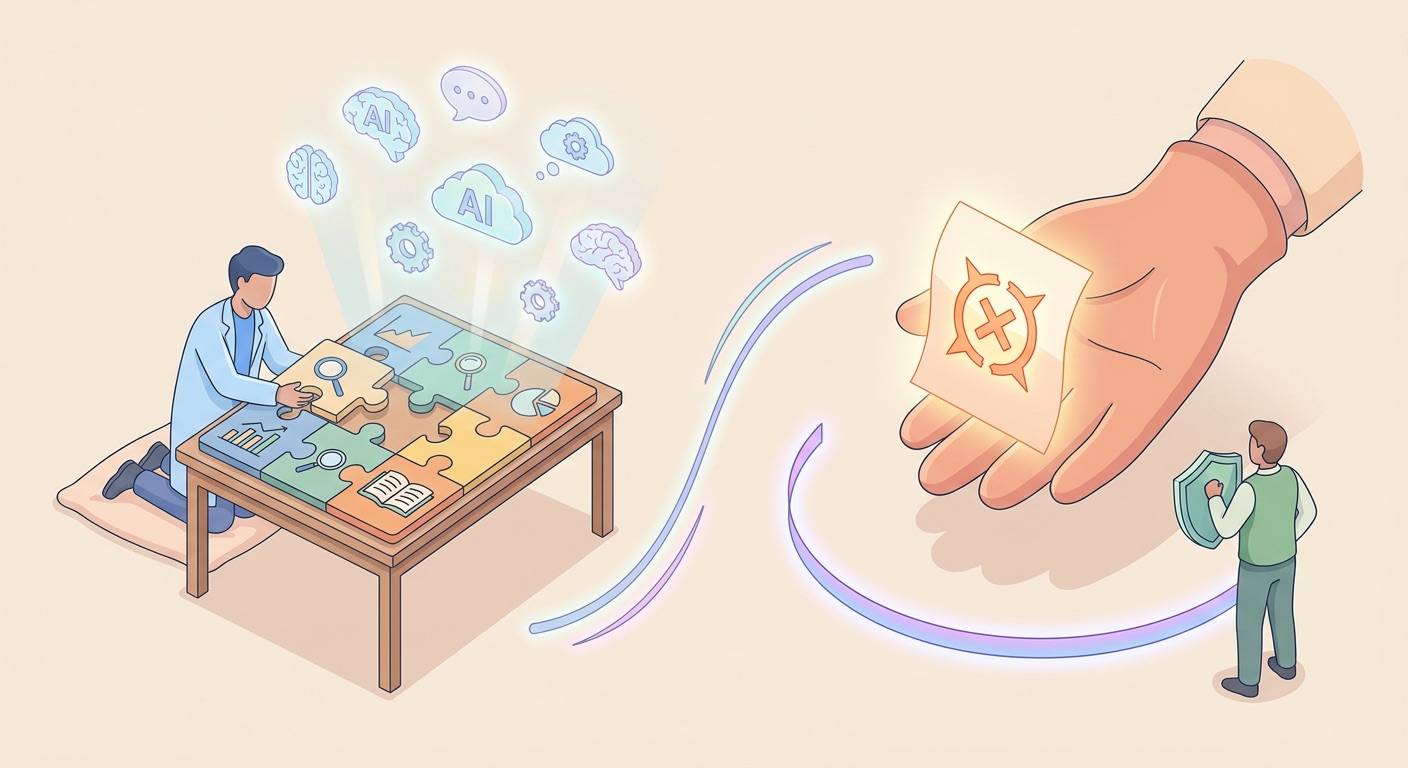 Day 5 synthesisと偽造引用の見張りイラスト