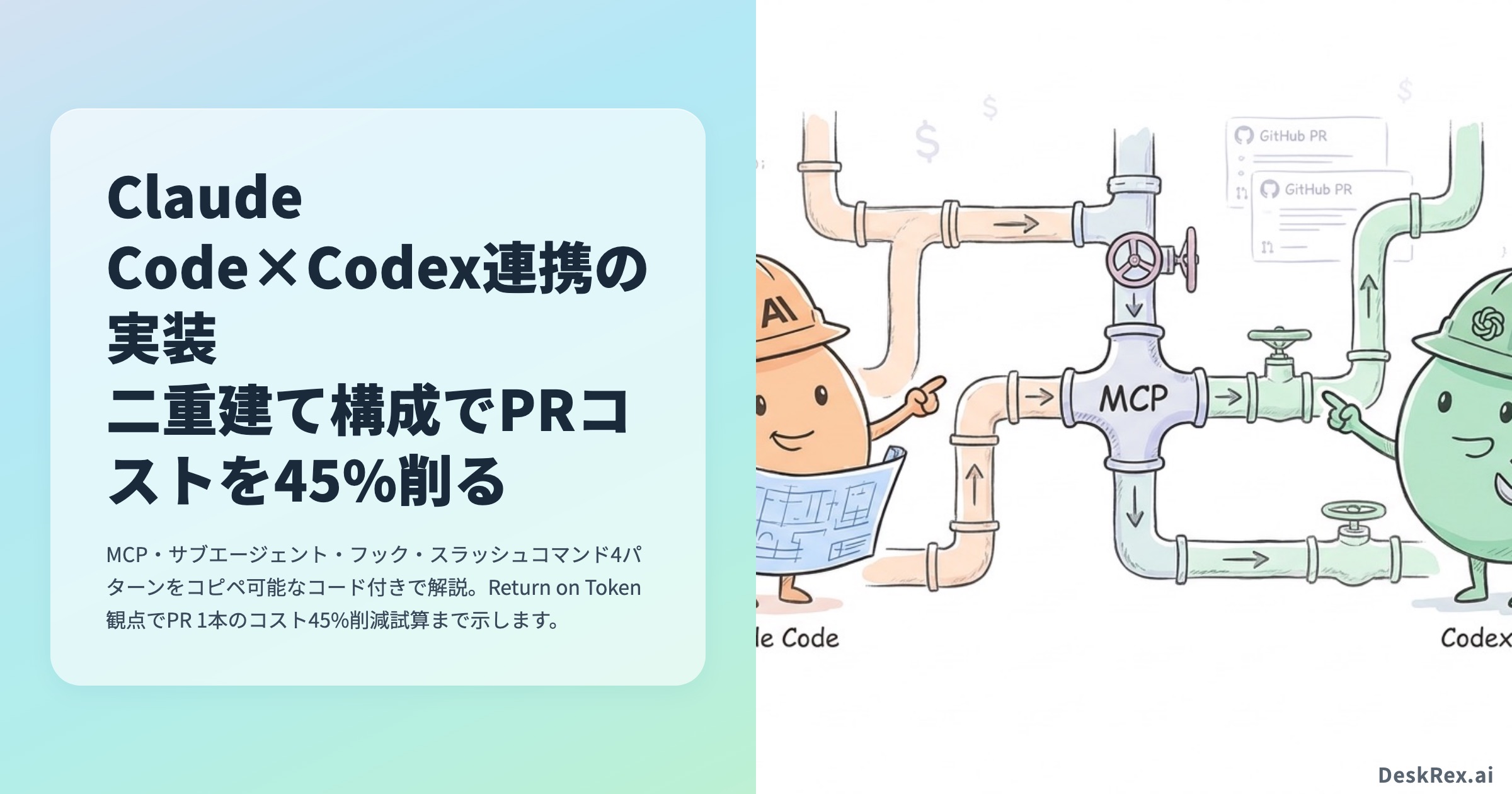 Claude Code×Codex連携 二重建て構成 OGP