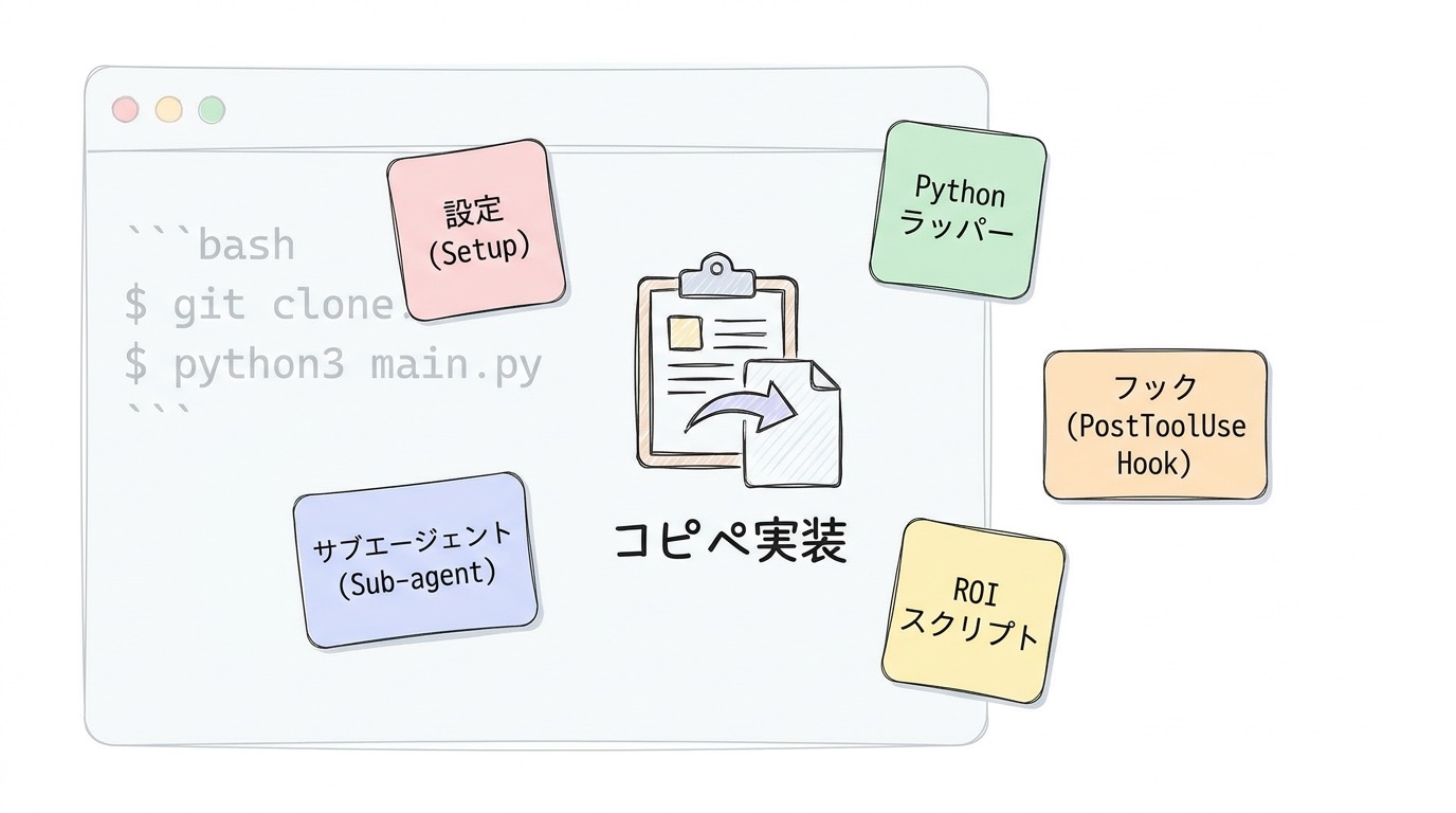 コピペで動く実装コード集の全体像