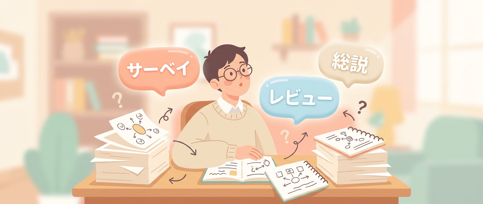 論文サーベイの定義と用語のイメージ