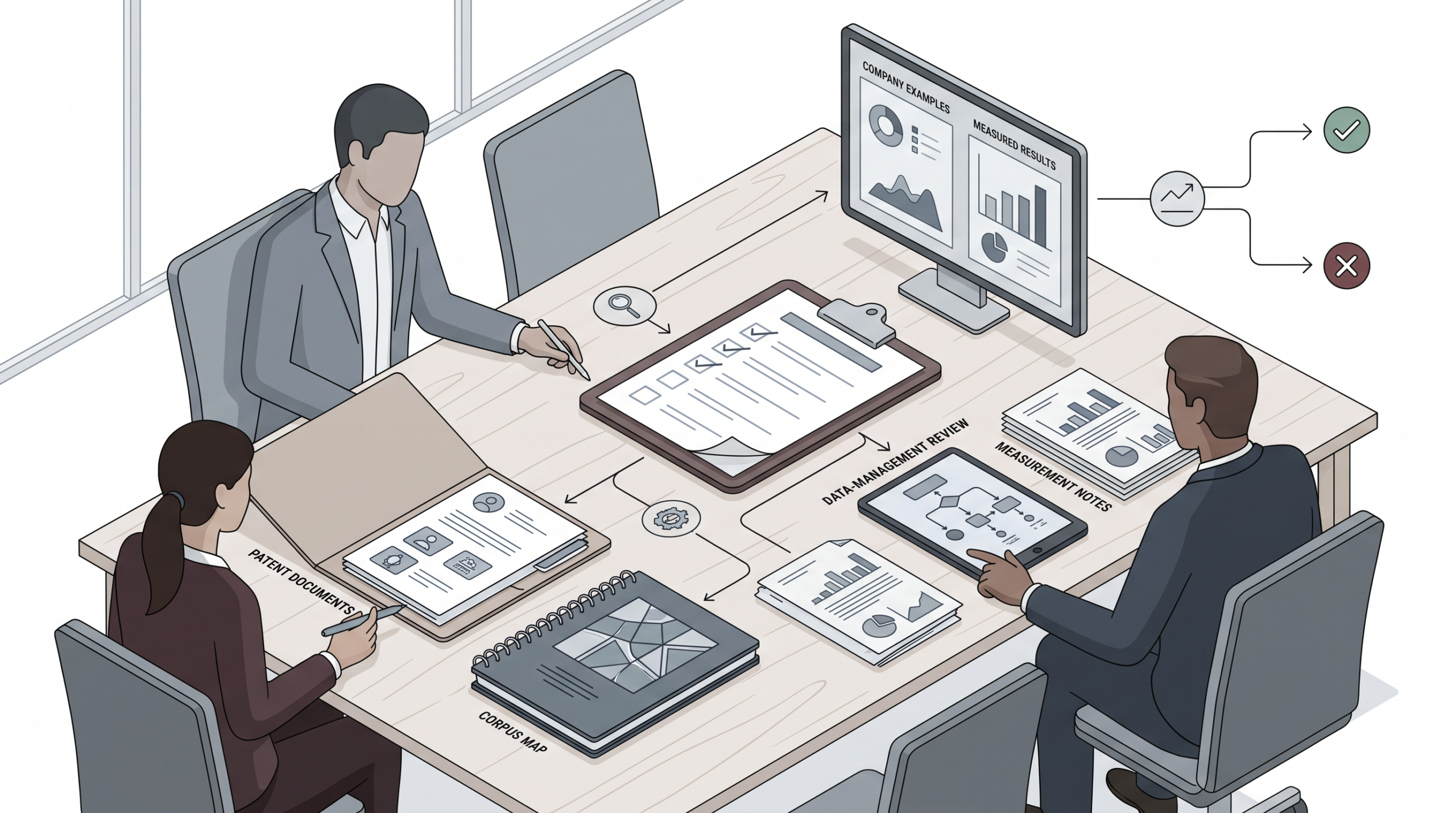 KIBIT導入前に自社データと測定条件を確認する項目の図