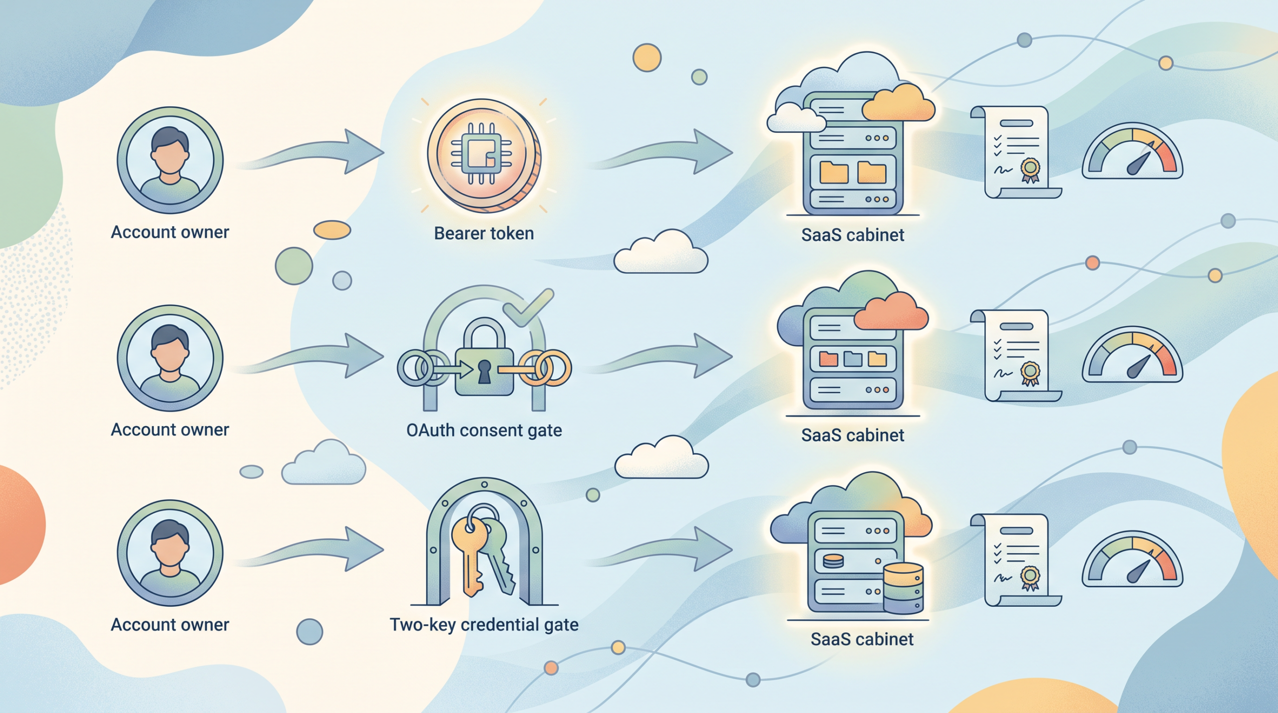 HubSpot、freee、boardで異なる認証と利用条件