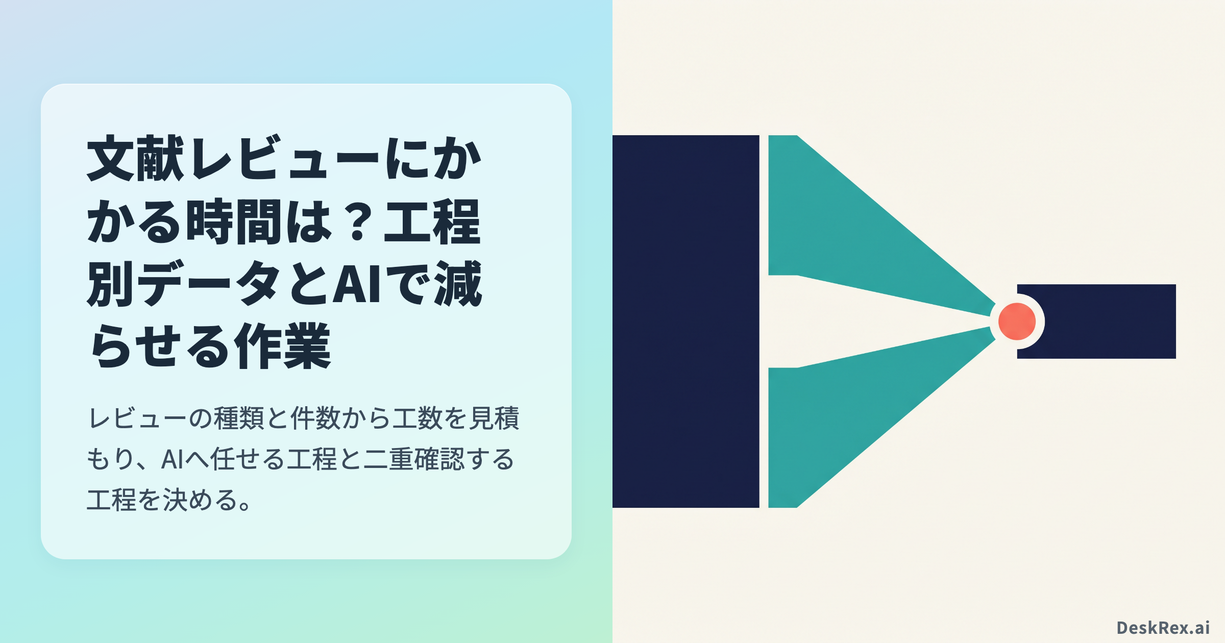 文献レビューにかかる時間は？工程別データとAIで減らせる作業