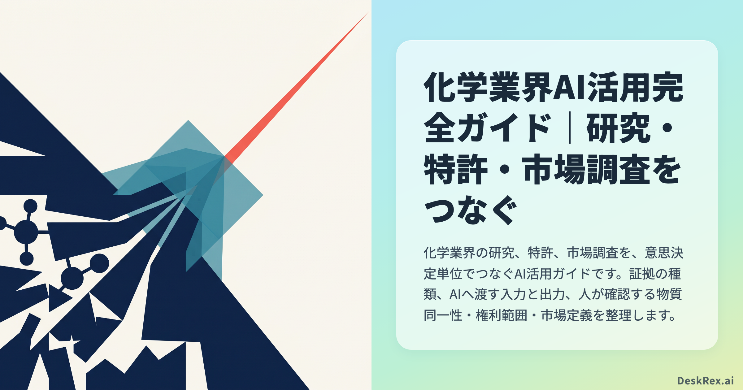 化学業界AI活用完全ガイド｜研究・特許・市場調査をつなぐ