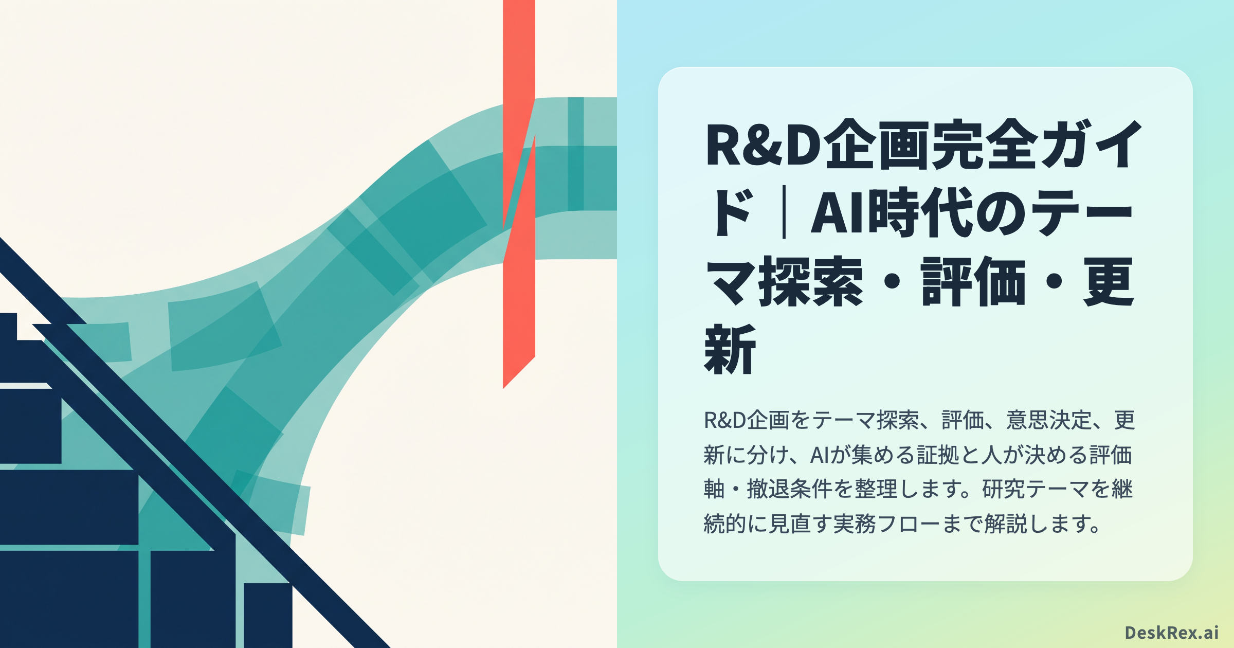 R&D企画完全ガイド｜AI時代のテーマ探索・評価・更新