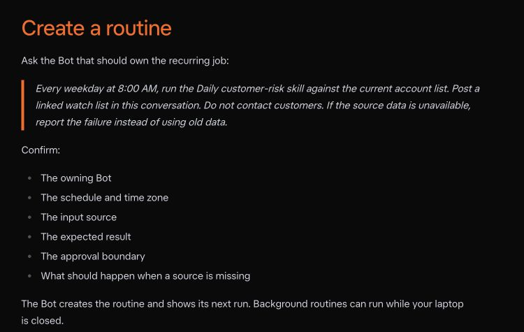 Routine作成条件を示すxAI公式ページ