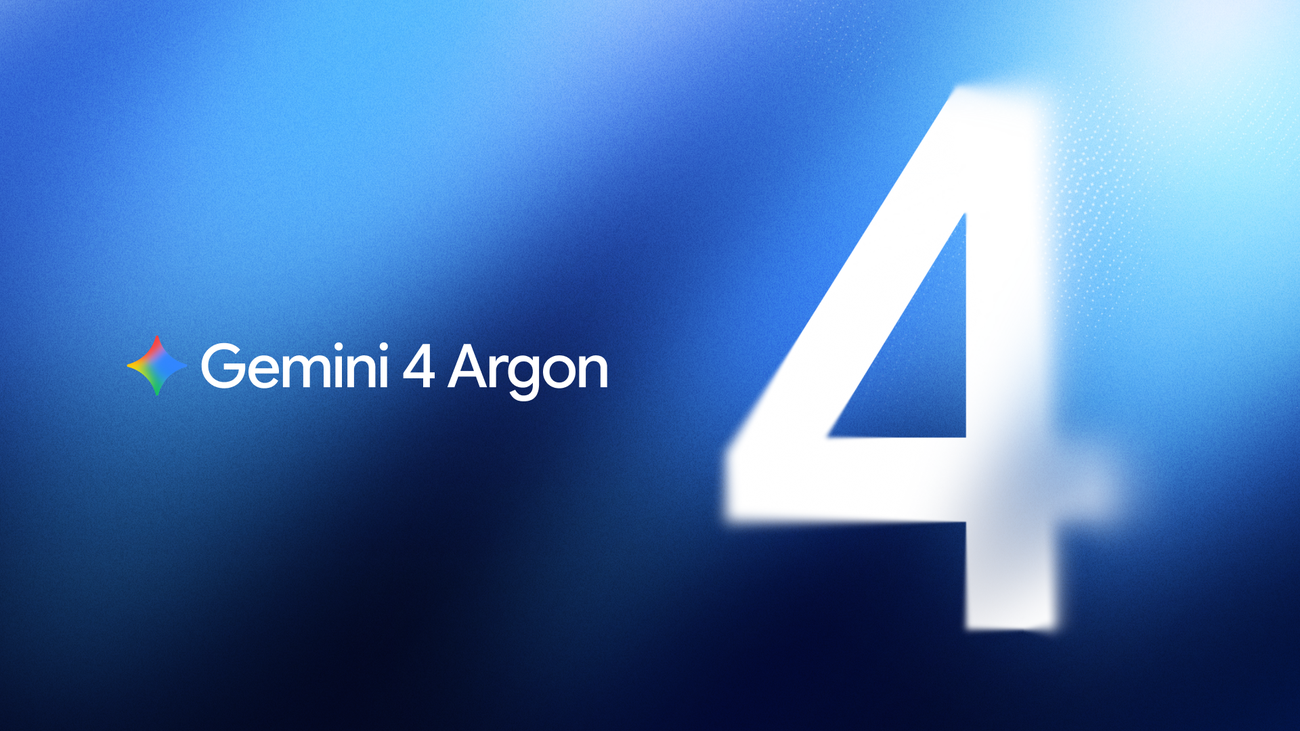 Google公式発表に掲載されたGemini 4 Argonのキービジュアル